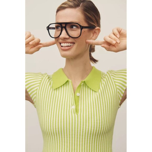 NWT Size XS - Mare Mare Polo Fit & Flare Cotton Sweater Mini Dress (NWT US$158) - Picture 4 of 16